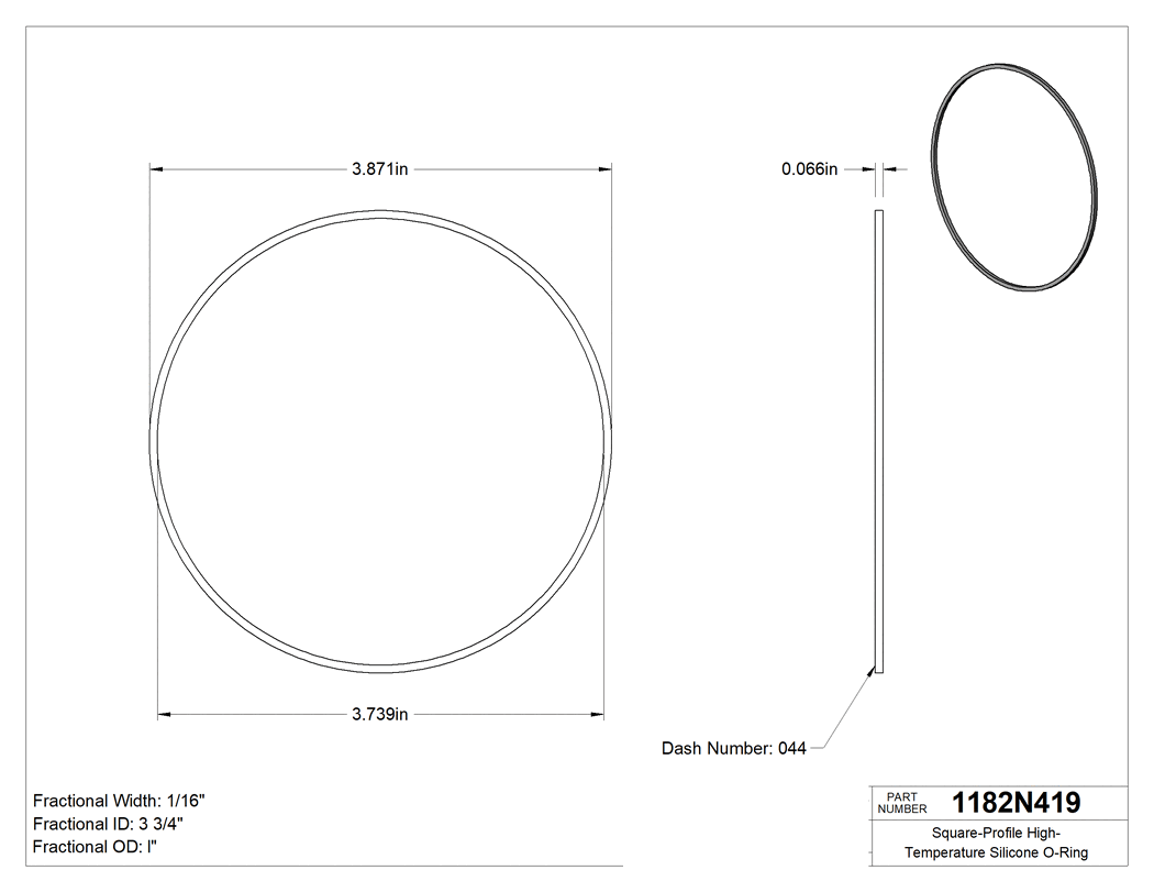 Technical drawing - 1182N419